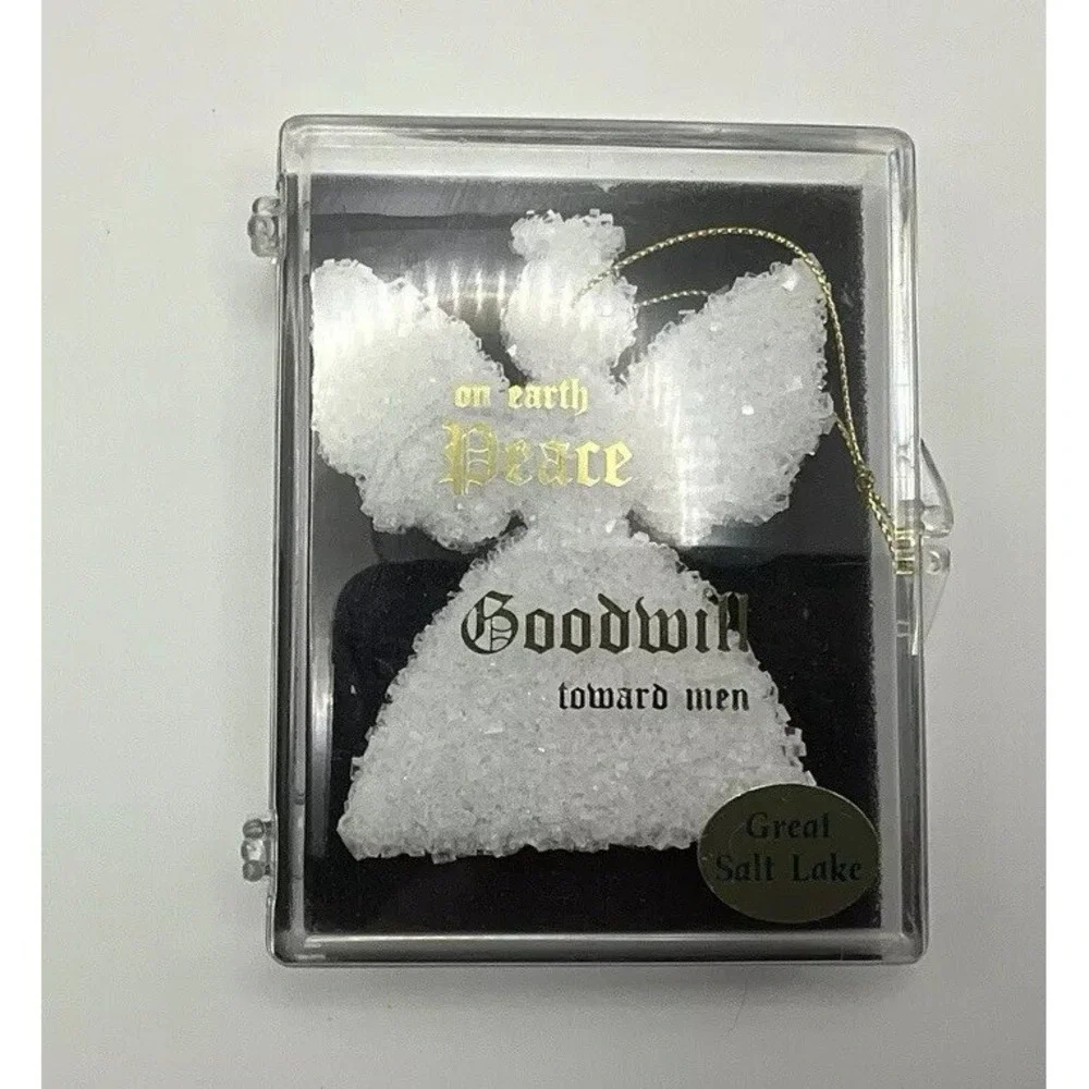 Angel Salt Ornament from the Great Salt Lake 1984 The Kristal Co.